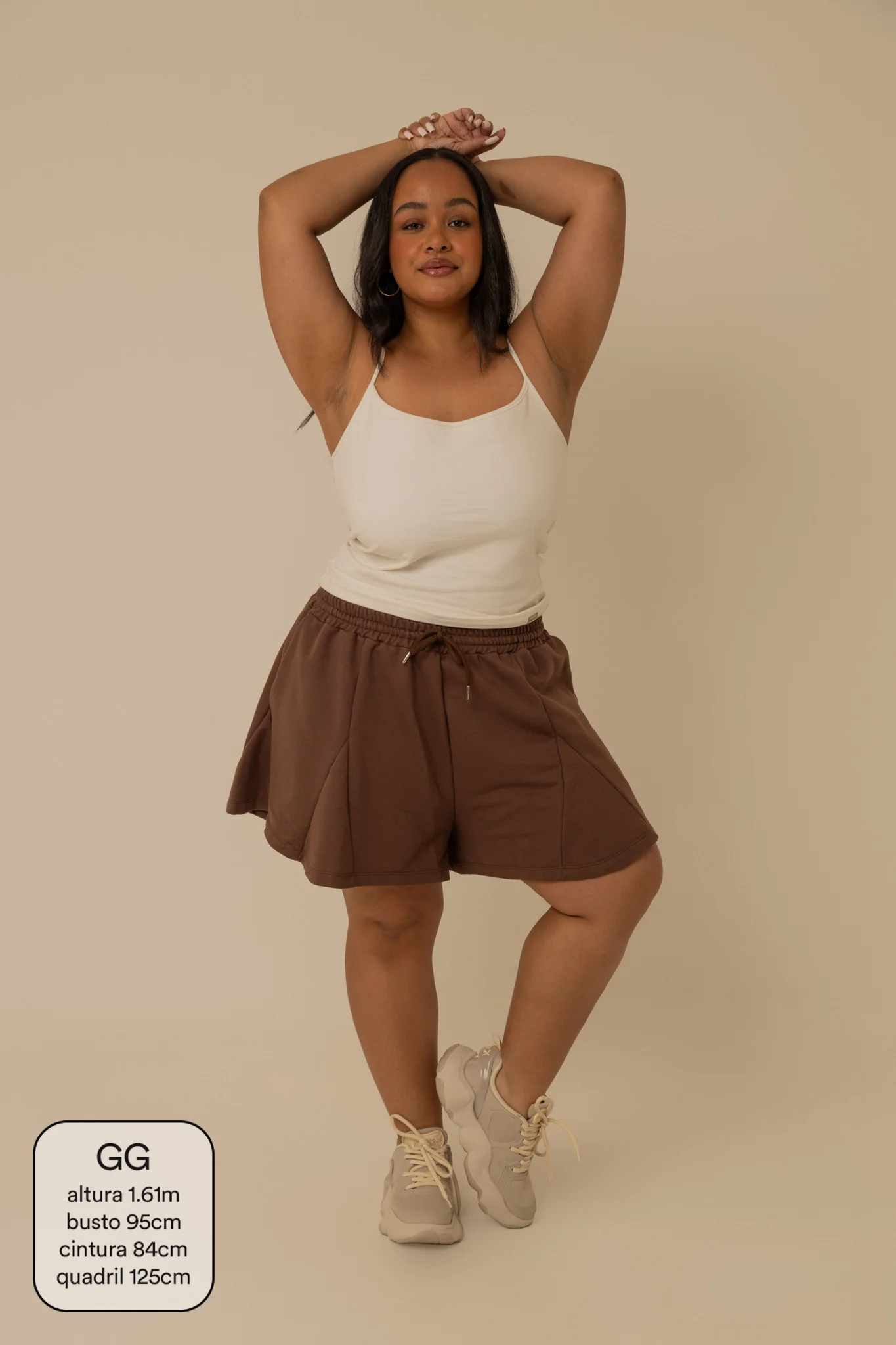 short de moletom recortes cozy | short moletom feminino com cós de elástico e cordão - Image 10