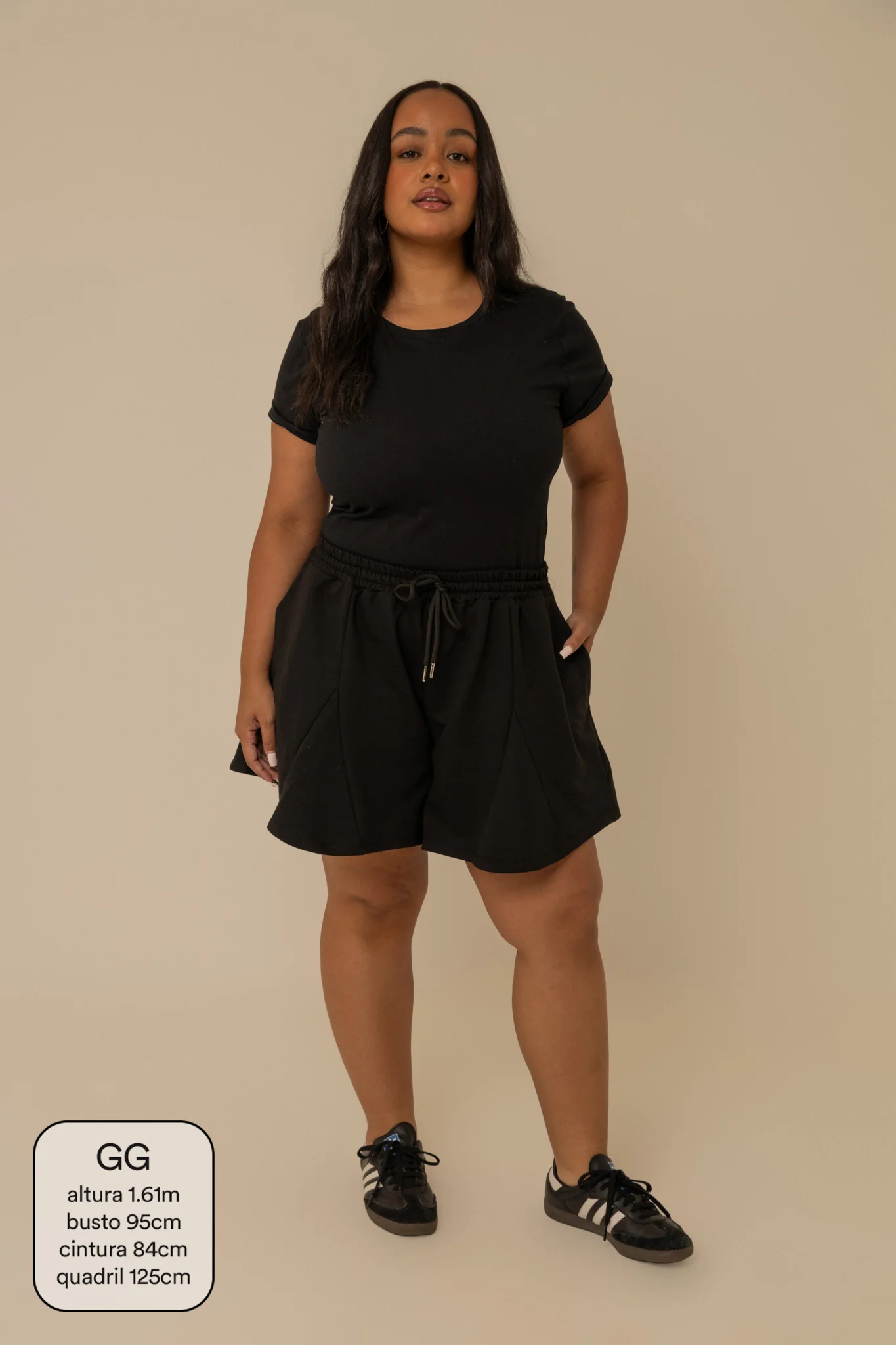 short de moletom recortes cozy | short moletom feminino com cós de elástico e cordão - Image 13