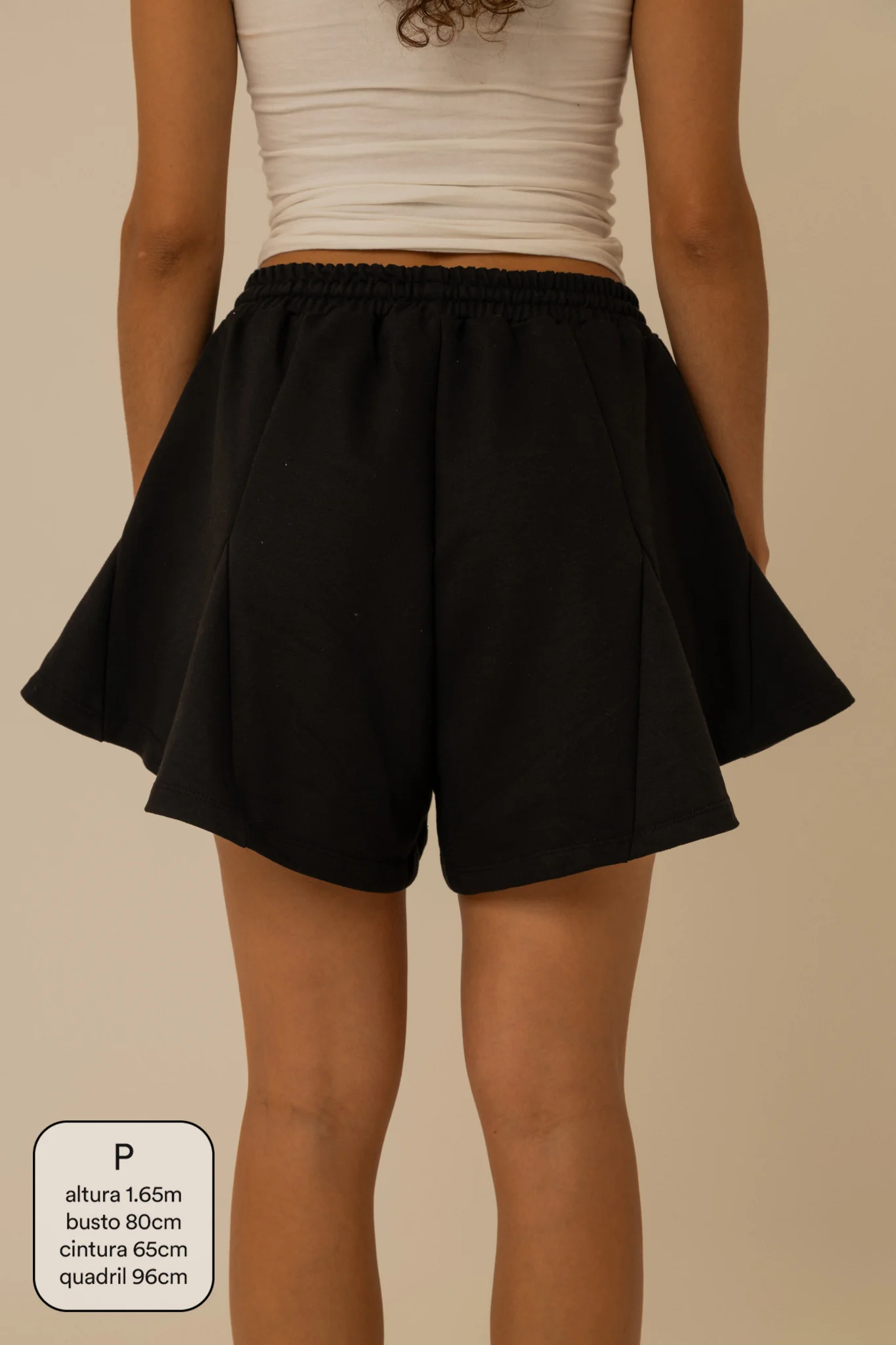 short de moletom recortes cozy | short moletom feminino com cós de elástico e cordão - Image 25