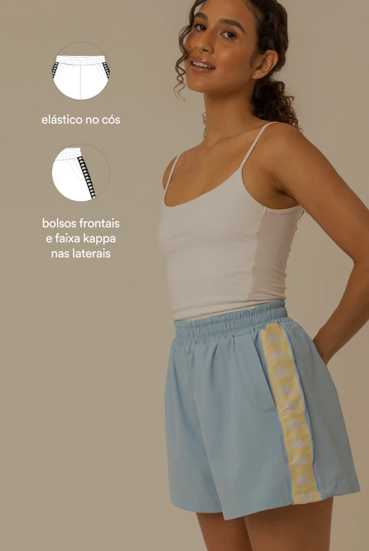 short esportivo lela & kappa | short feminino esportivo com bolsos - Image 2