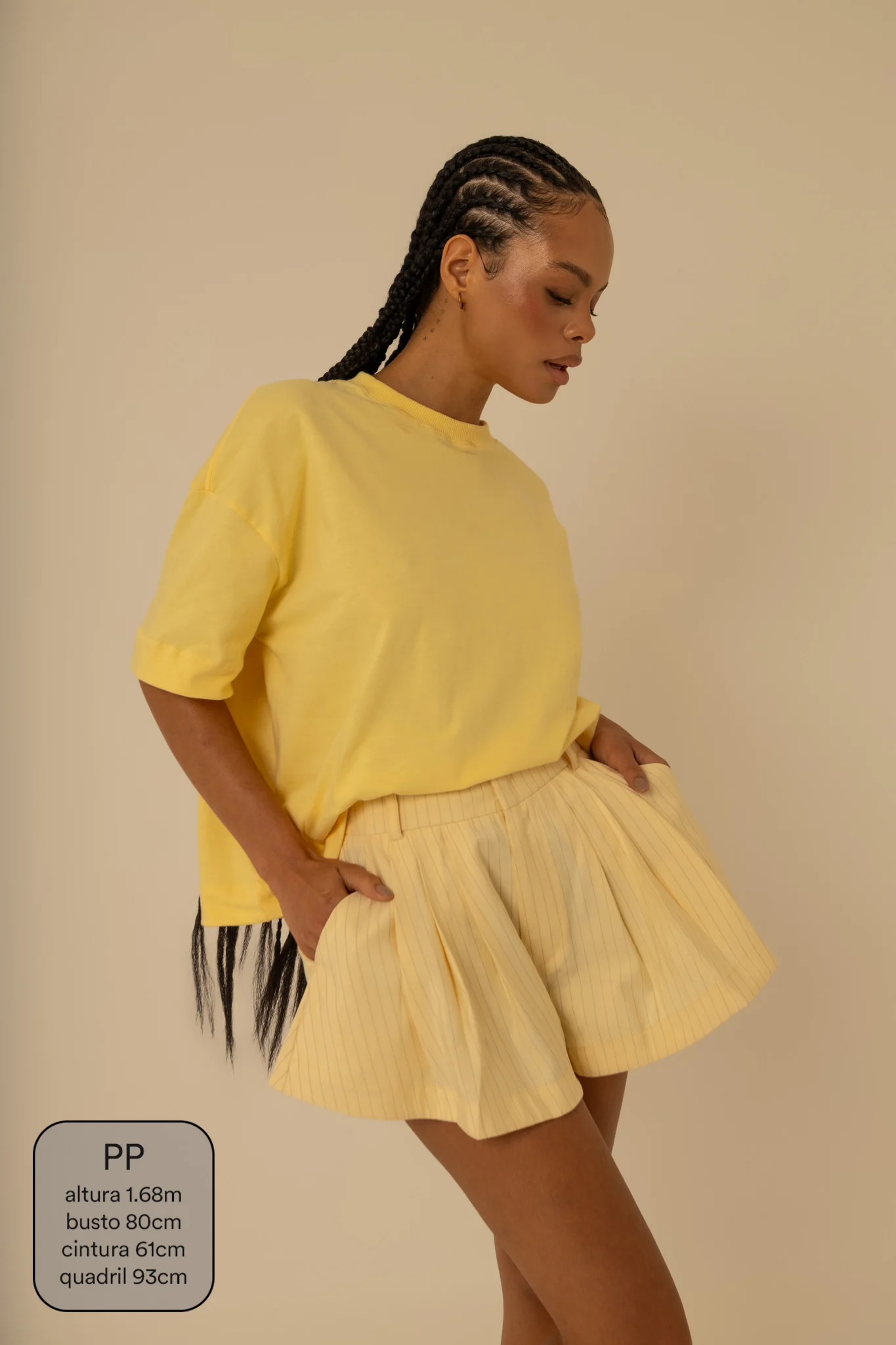 short guapa | short soltinho com pregas - Image 10