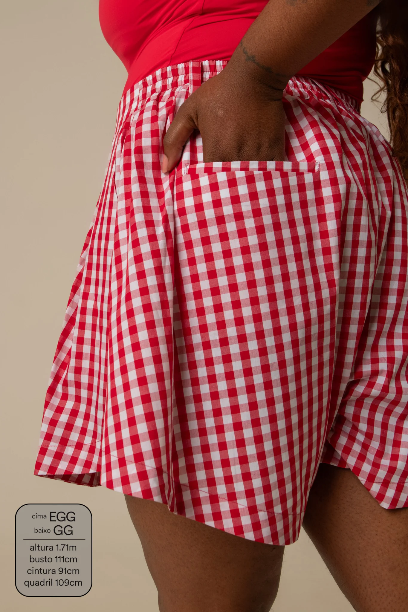 short guapa | short soltinho com pregas - Image 36