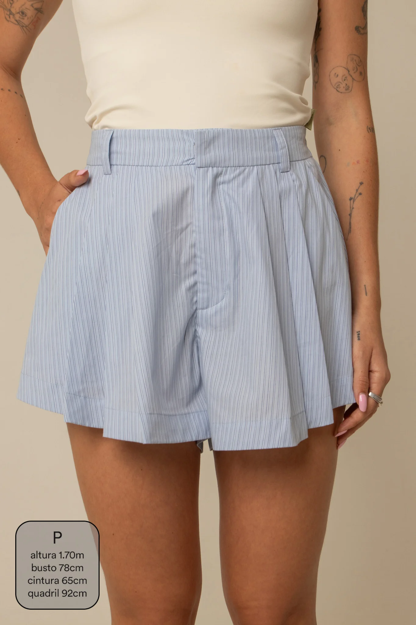 short guapa | short soltinho com pregas - Image 40