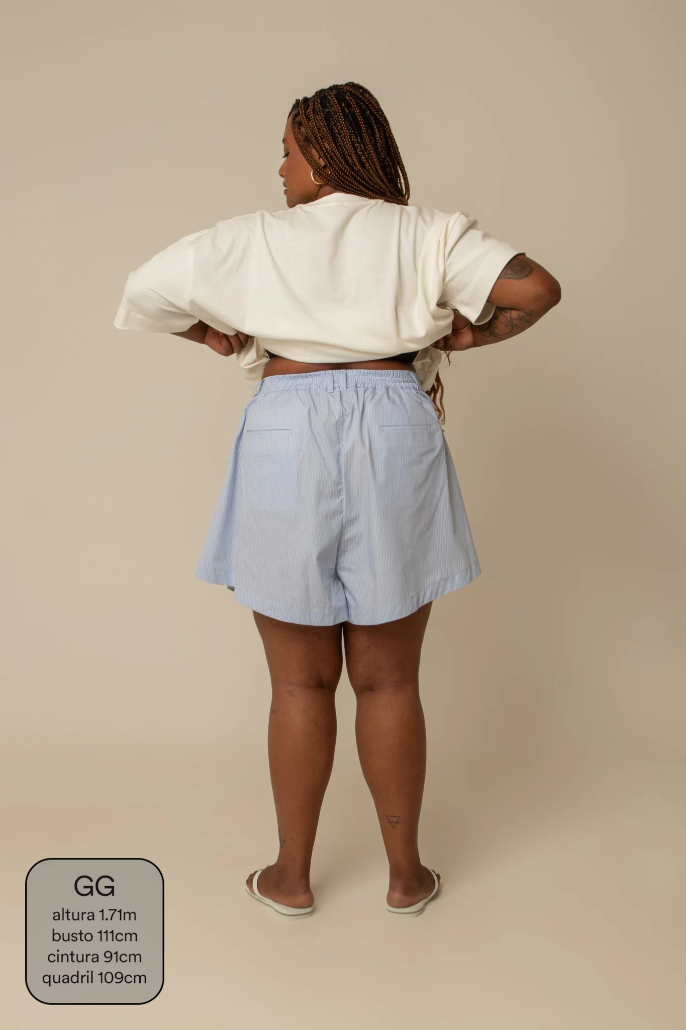 short guapa | short soltinho com pregas - Image 59