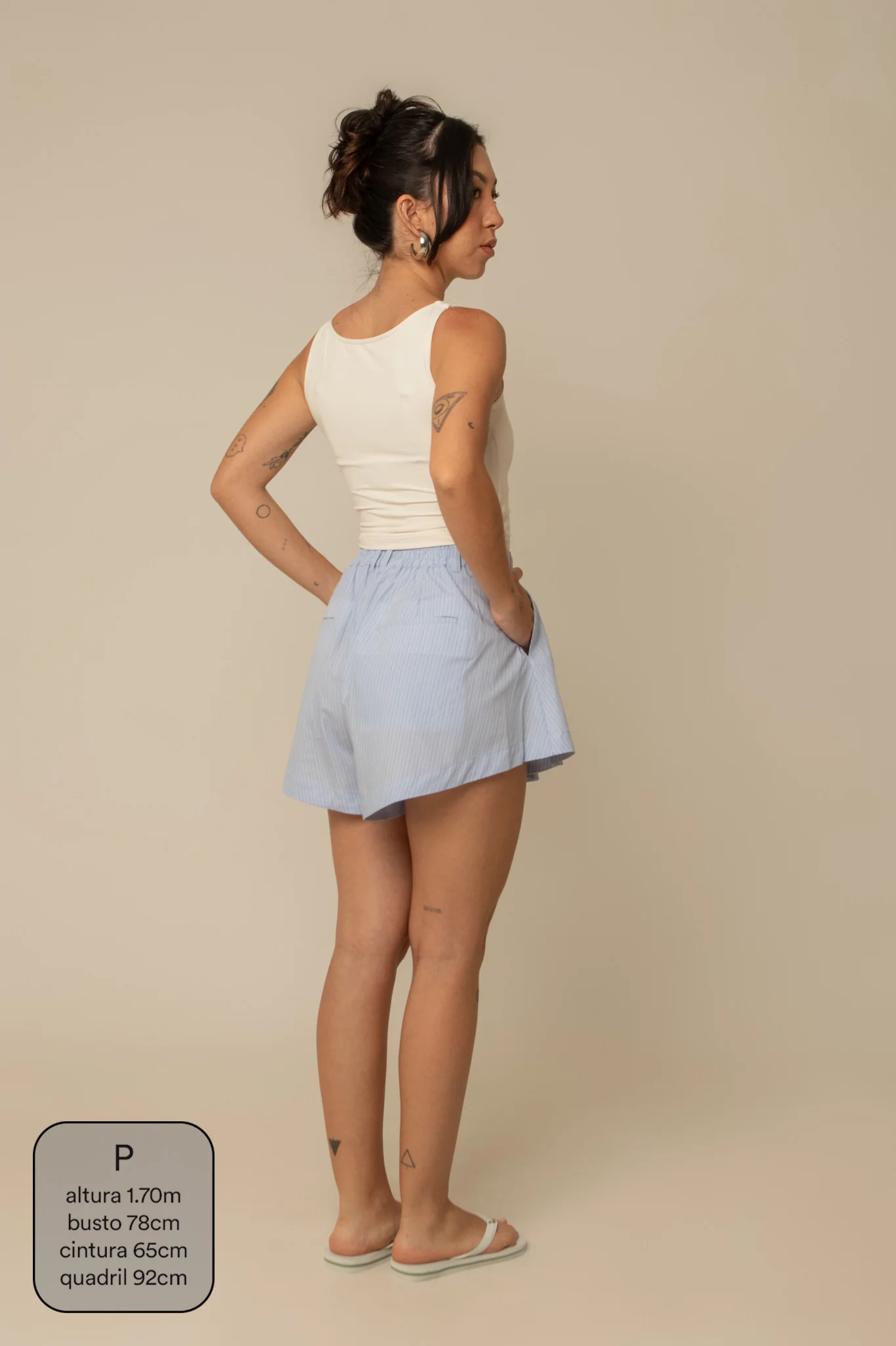 short guapa | short soltinho com pregas - Image 60