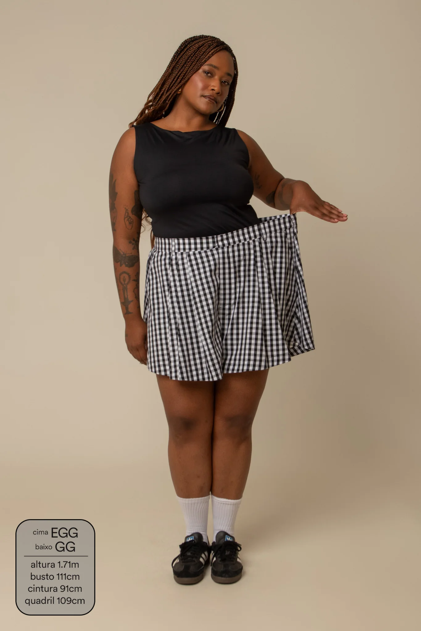 short guapa | short soltinho com pregas - Image 64