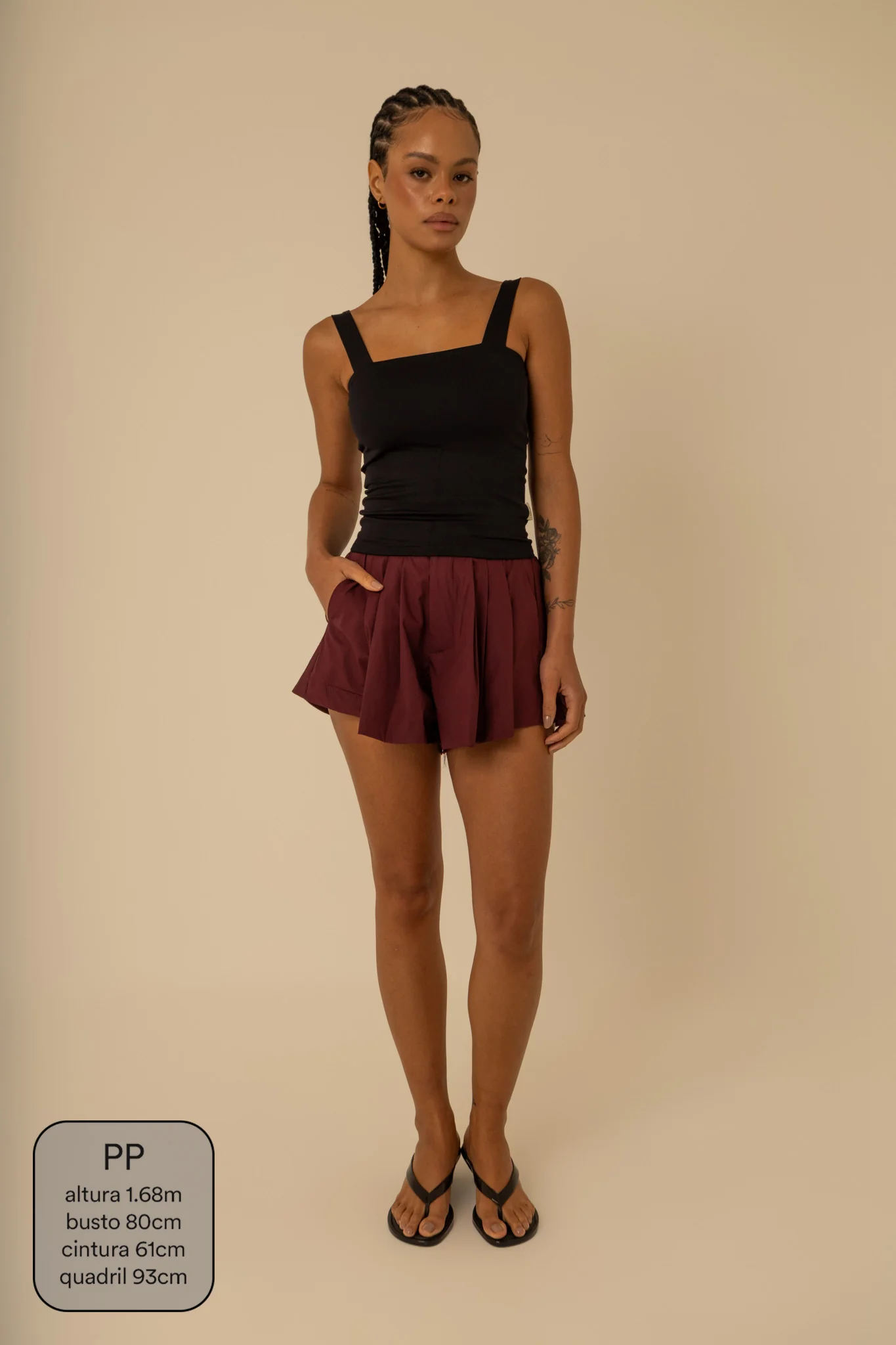 short guapa | short soltinho com pregas - Image 73