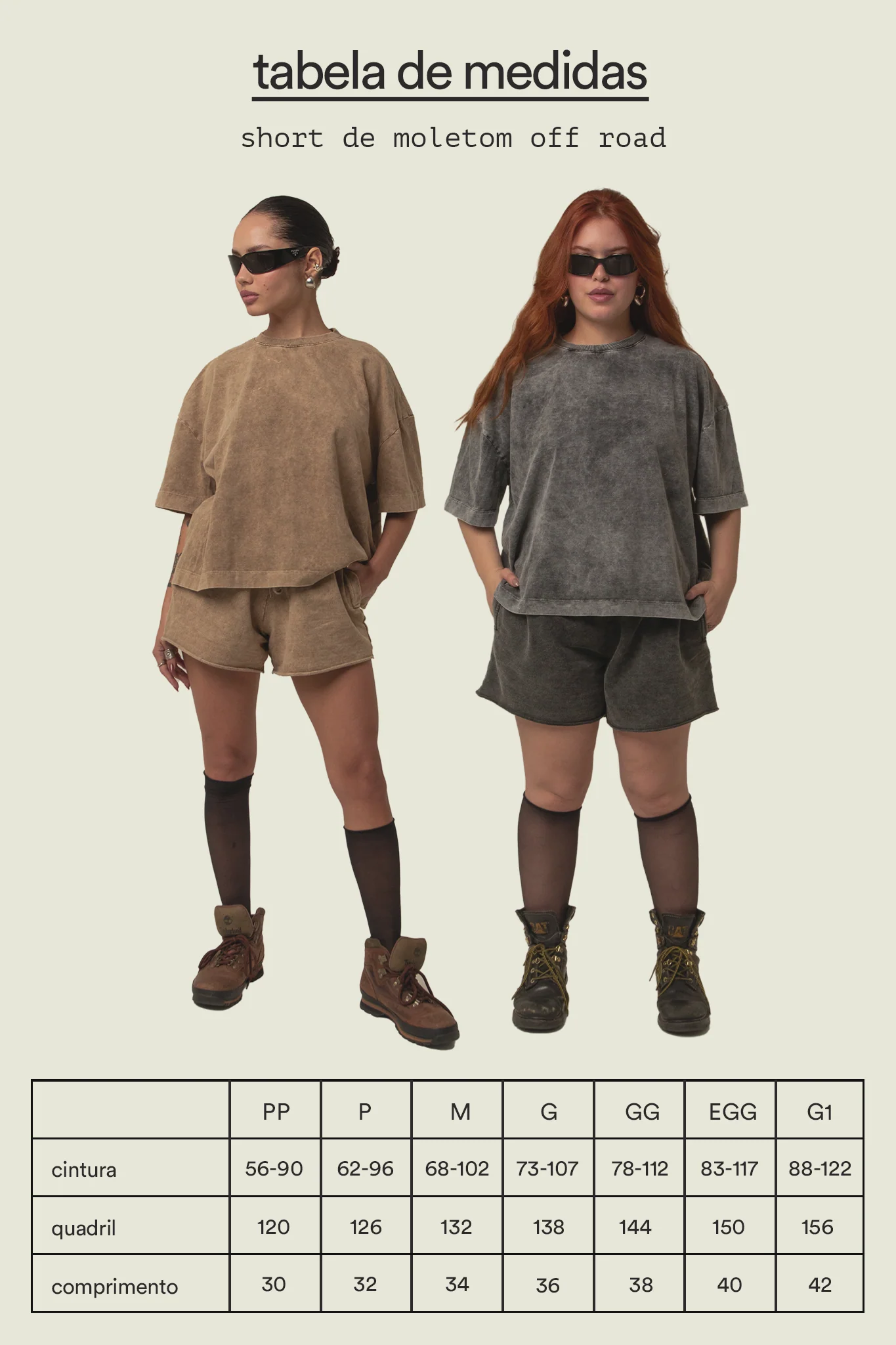 short moletom estonado off road - Image 5