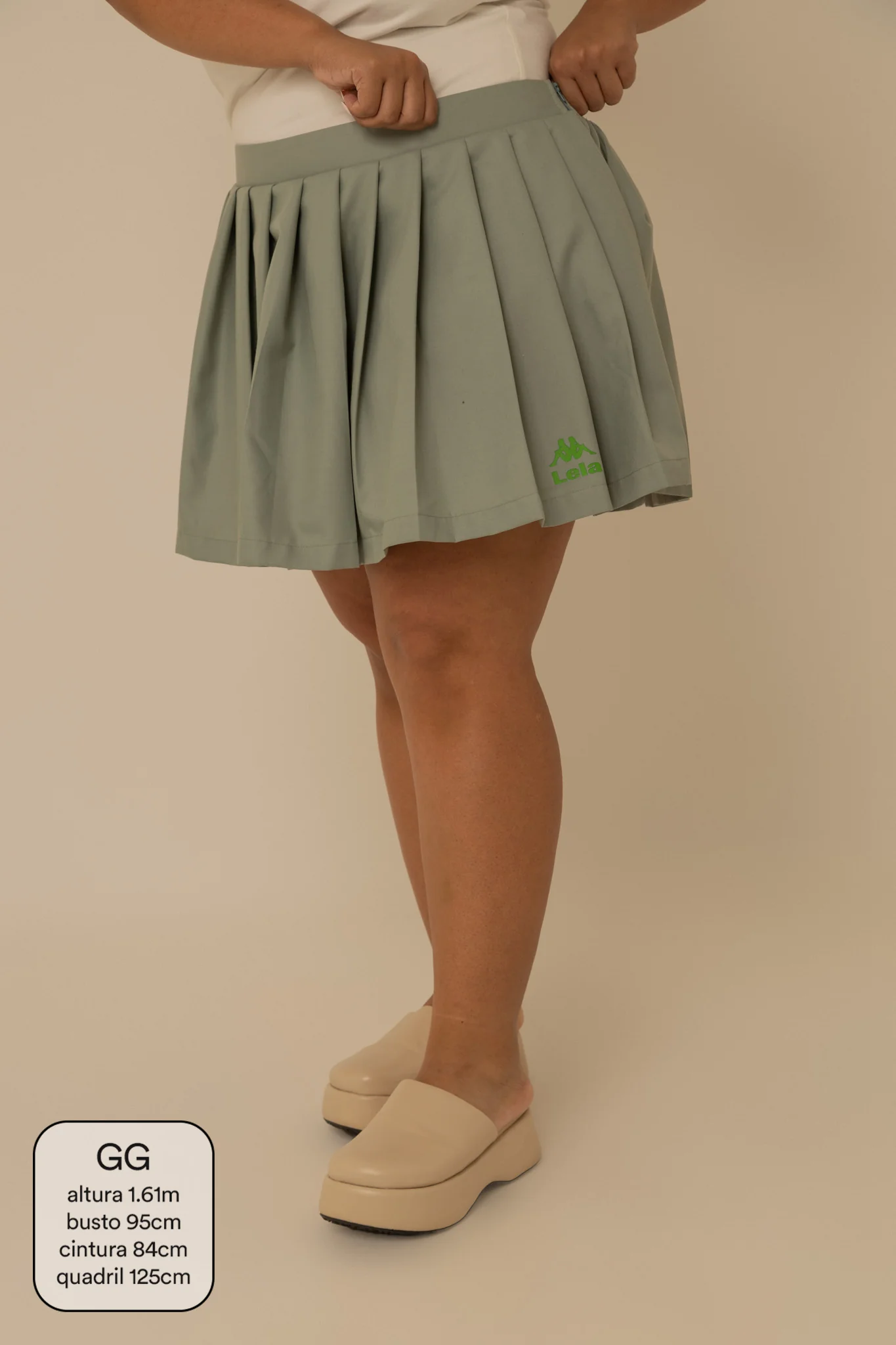 short saia plissado lela & kappa | saia plissada com short embutido - Image 11