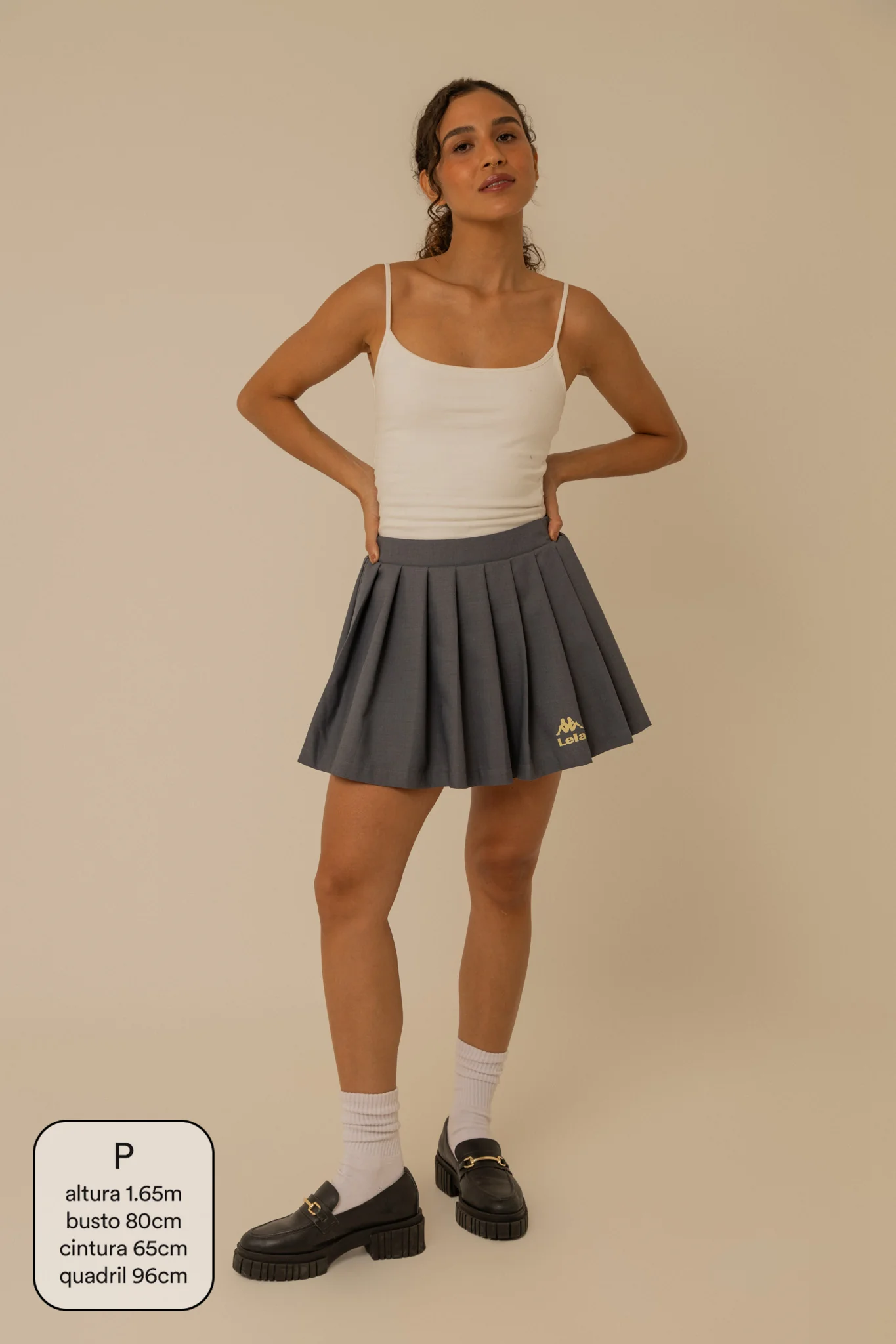 short saia plissado lela & kappa | saia plissada com short embutido - Image 8