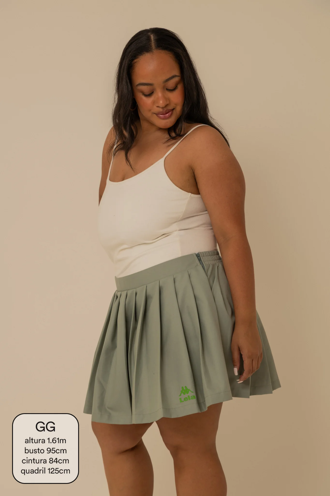 short saia plissado lela & kappa | saia plissada com short embutido - Image 9