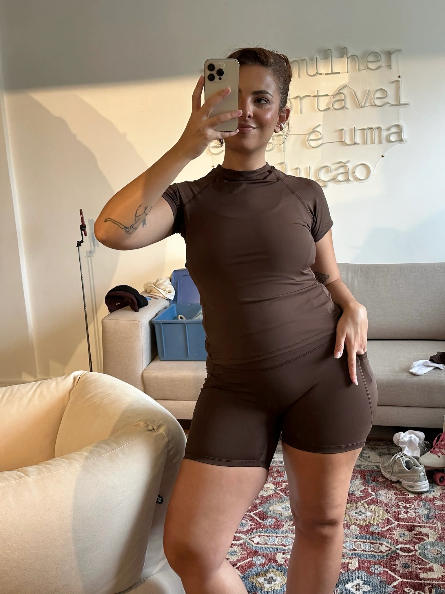shorts biker gym babe - Image 6
