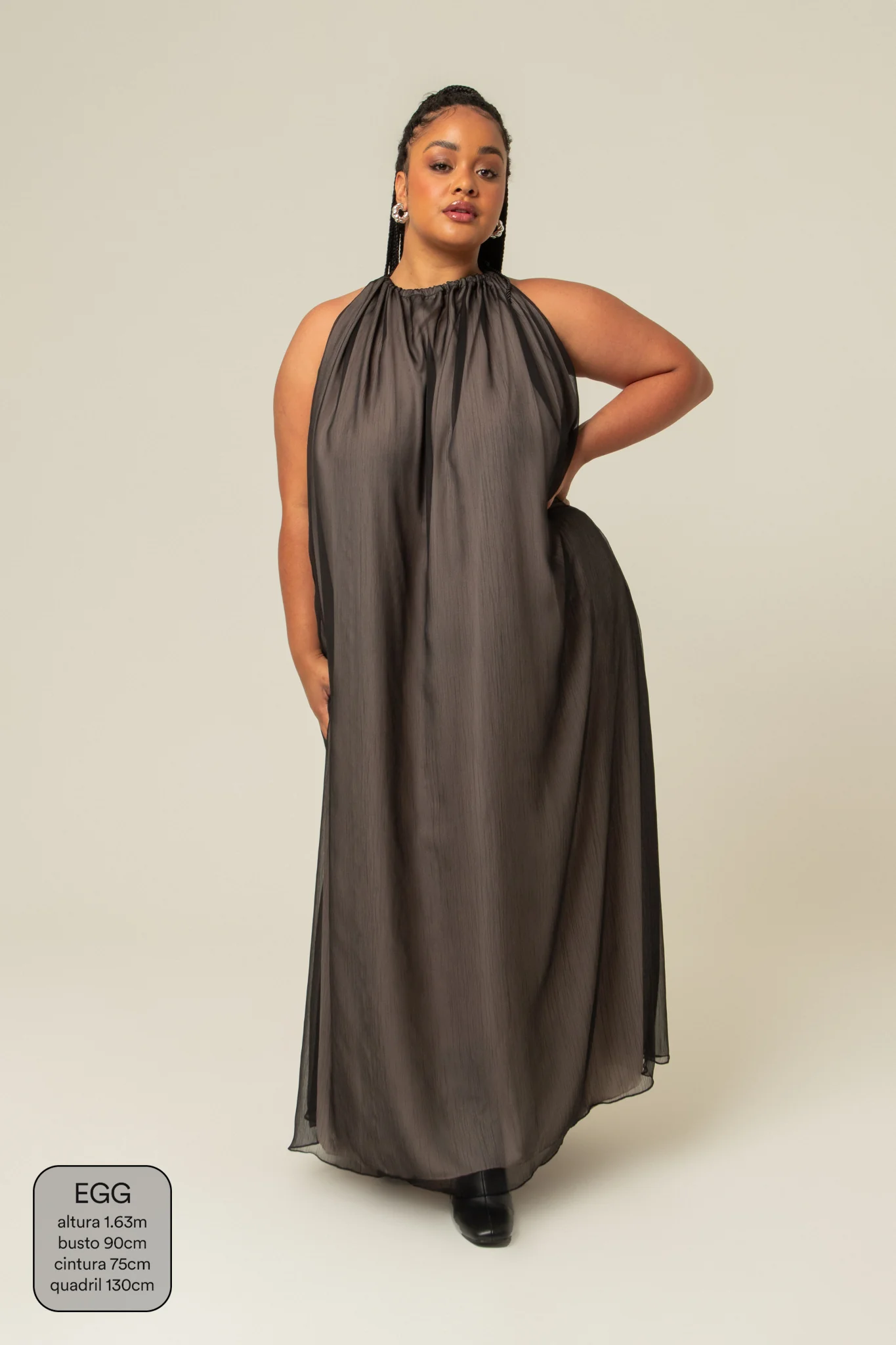 vestido festa comfy | vestido longo frente única - Image 3