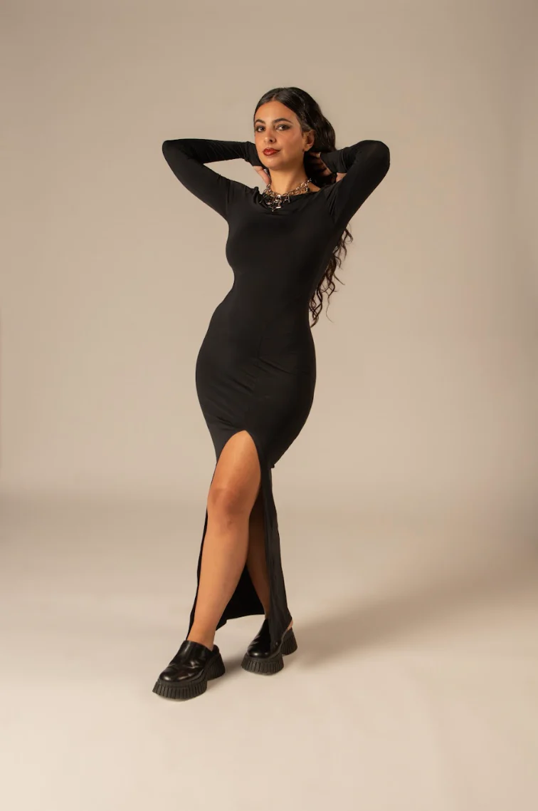 vestido longo manga longa kim - Image 17