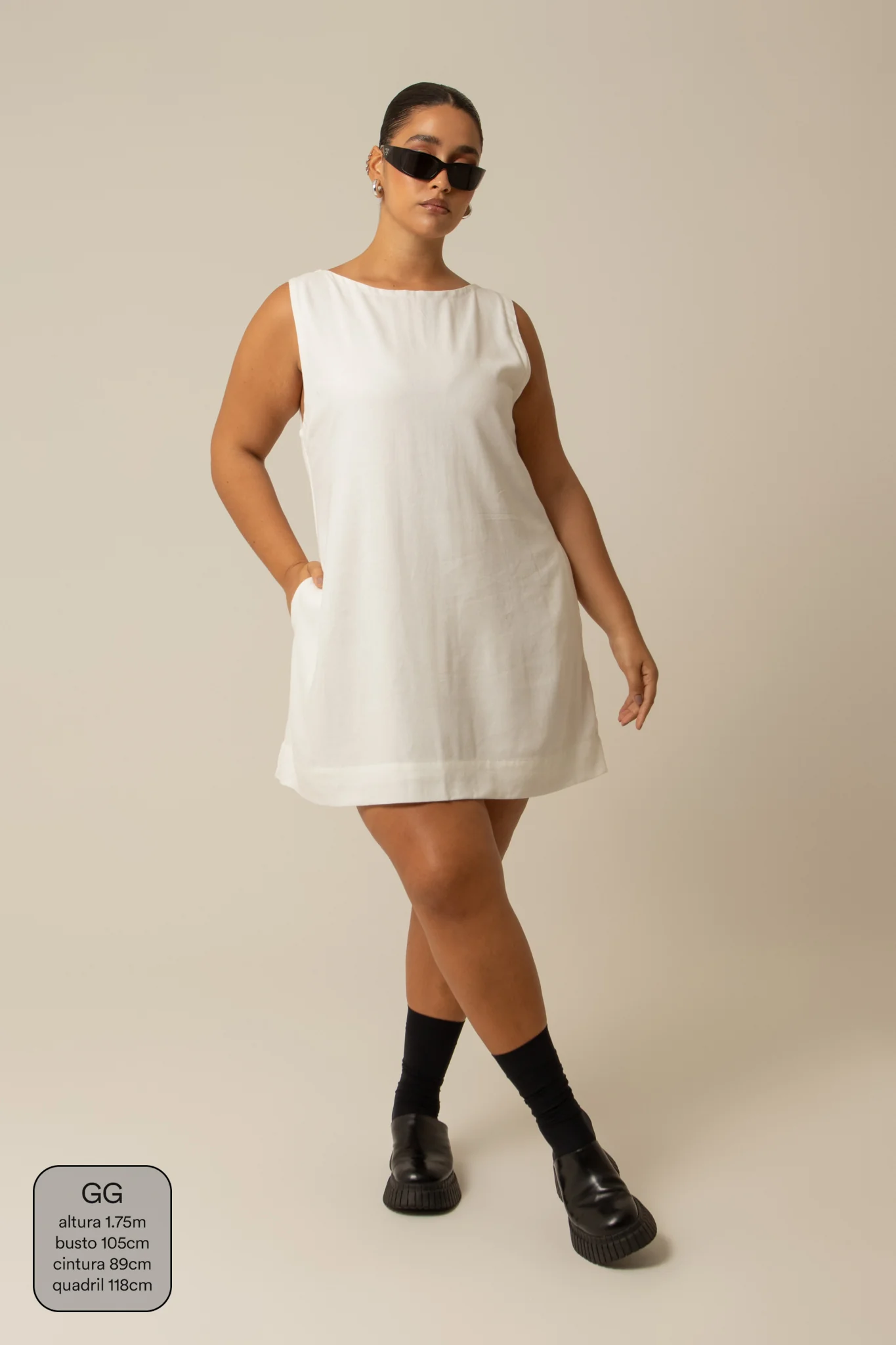 vestido sossego curto | vestido reto de viscolinho - Image 28