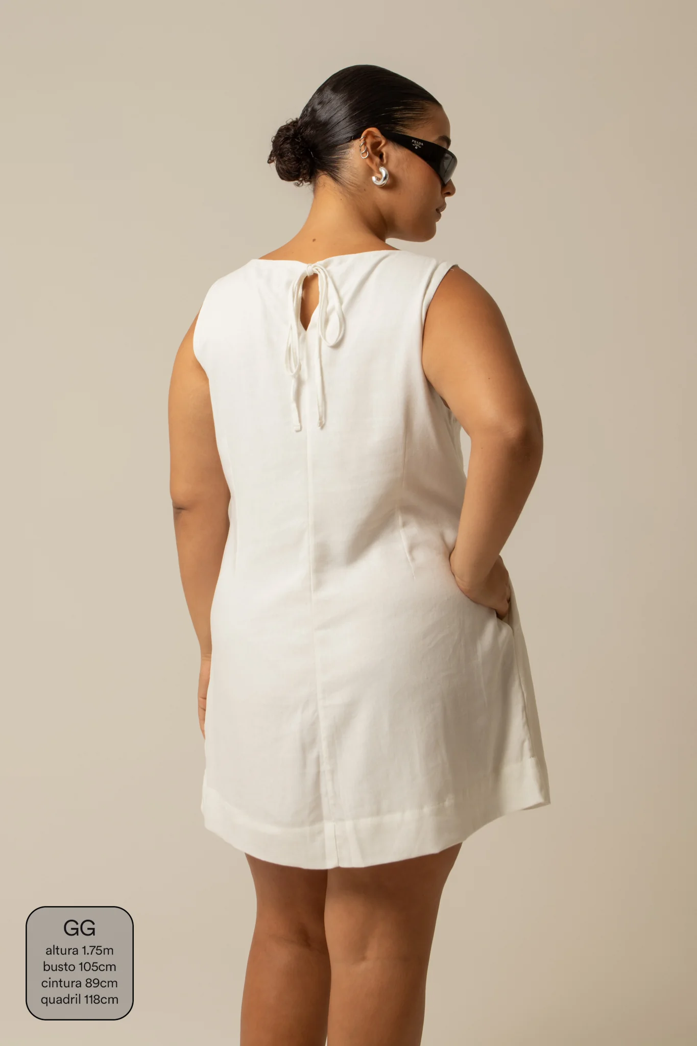 vestido sossego curto | vestido reto de viscolinho - Image 31
