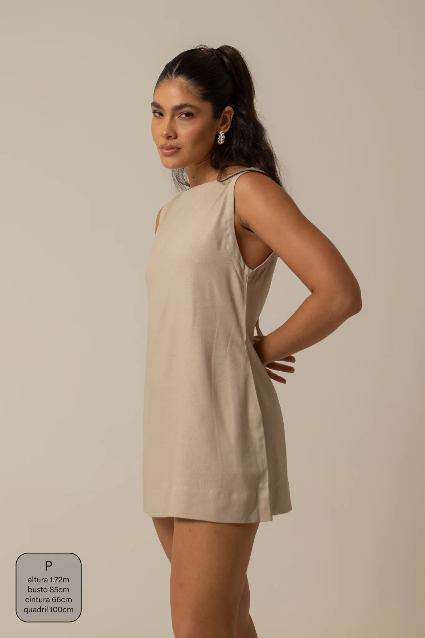 vestido sossego curto | vestido reto de viscolinho - Image 37