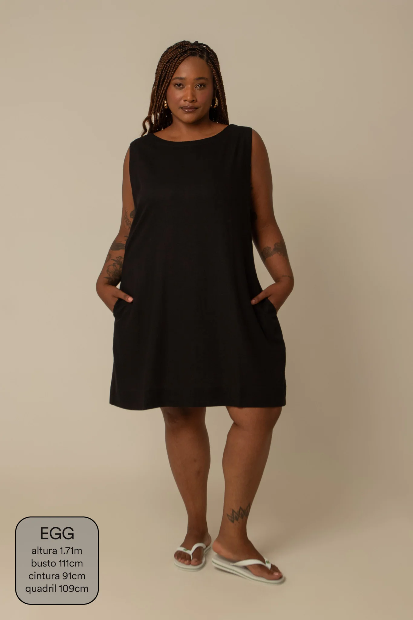 vestido sossego curto | vestido reto de viscolinho - Image 45