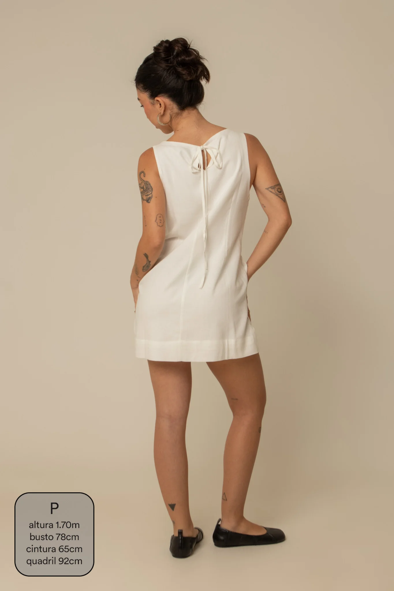 vestido sossego curto | vestido reto de viscolinho - Image 61