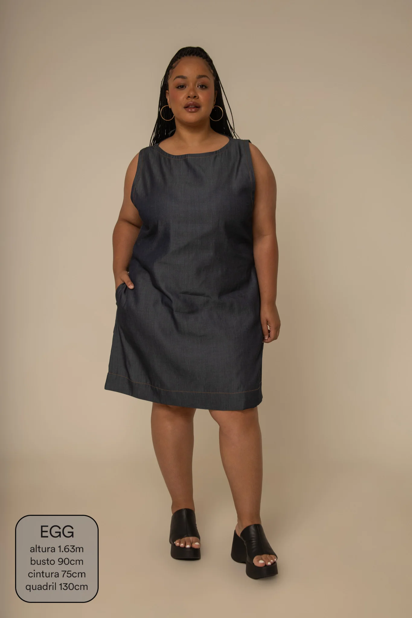 vestido sossego curto jeans - Image 6