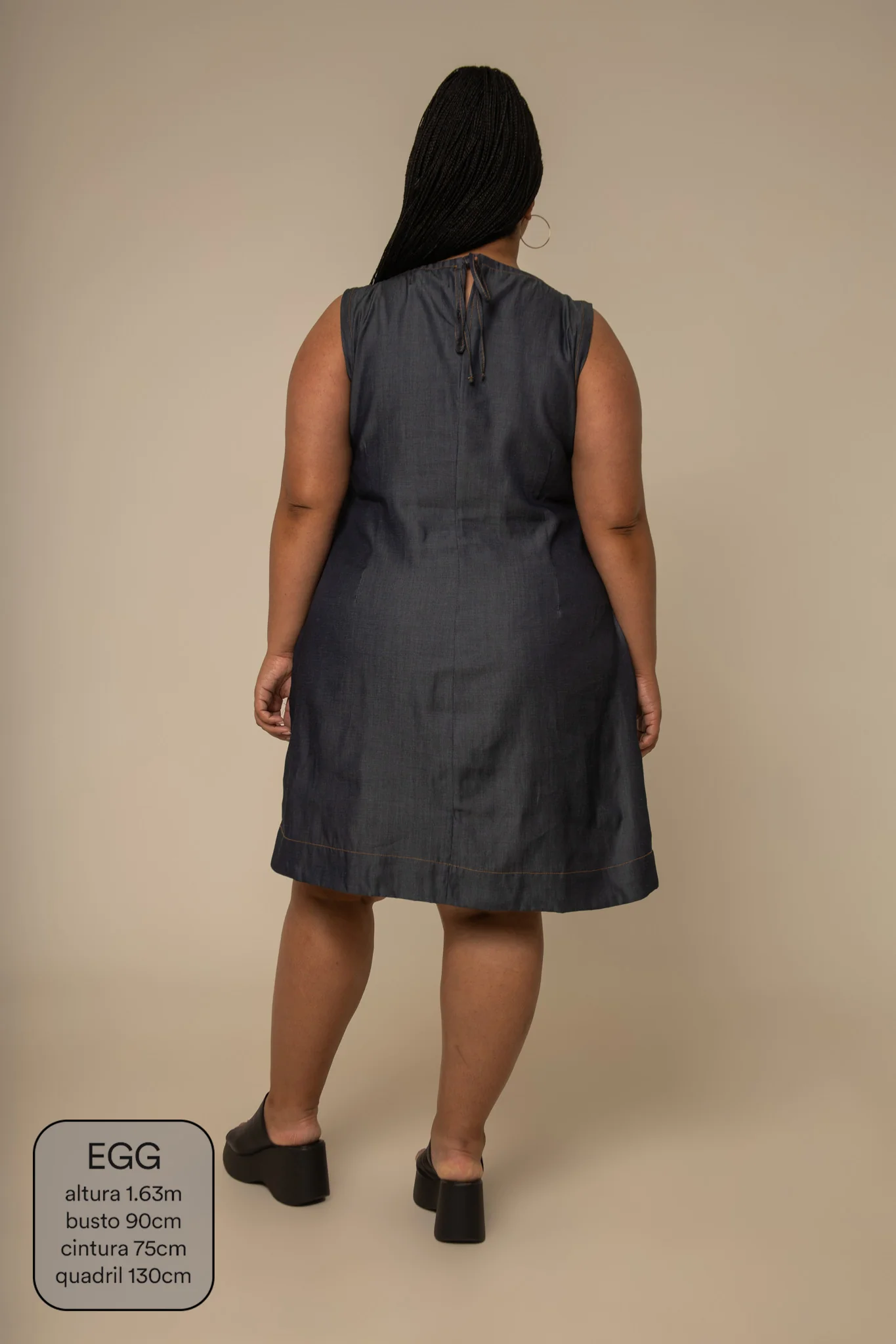 vestido sossego curto jeans - Image 8
